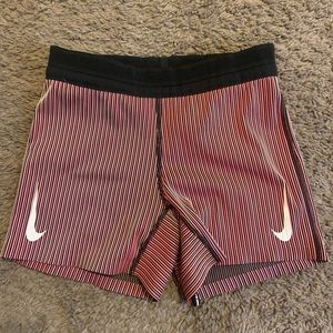Nike spandex shorts with adjustable strings- size S